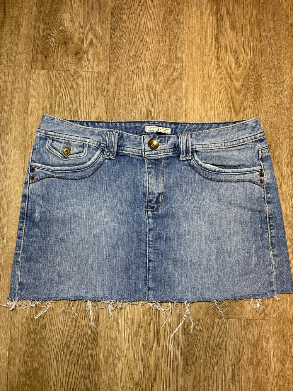 Tommy Hilfiger Light Blue Denim Mini Skirt